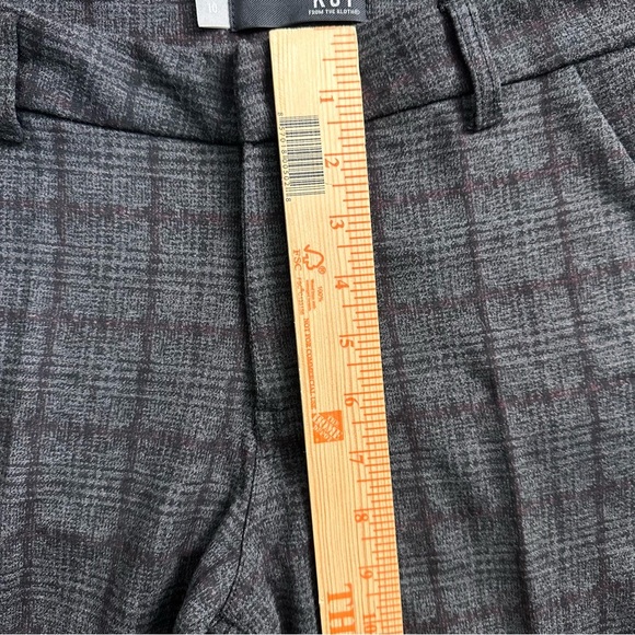 Kut From The Kloth Mia Ankle Skinny Pants Womens 10 Gray Plaid Work Career - Picture 4 of 9